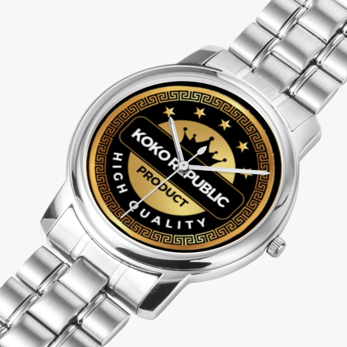 kokorepublic 153. Folding Clasp Type Stainless Steel Quartz Watch