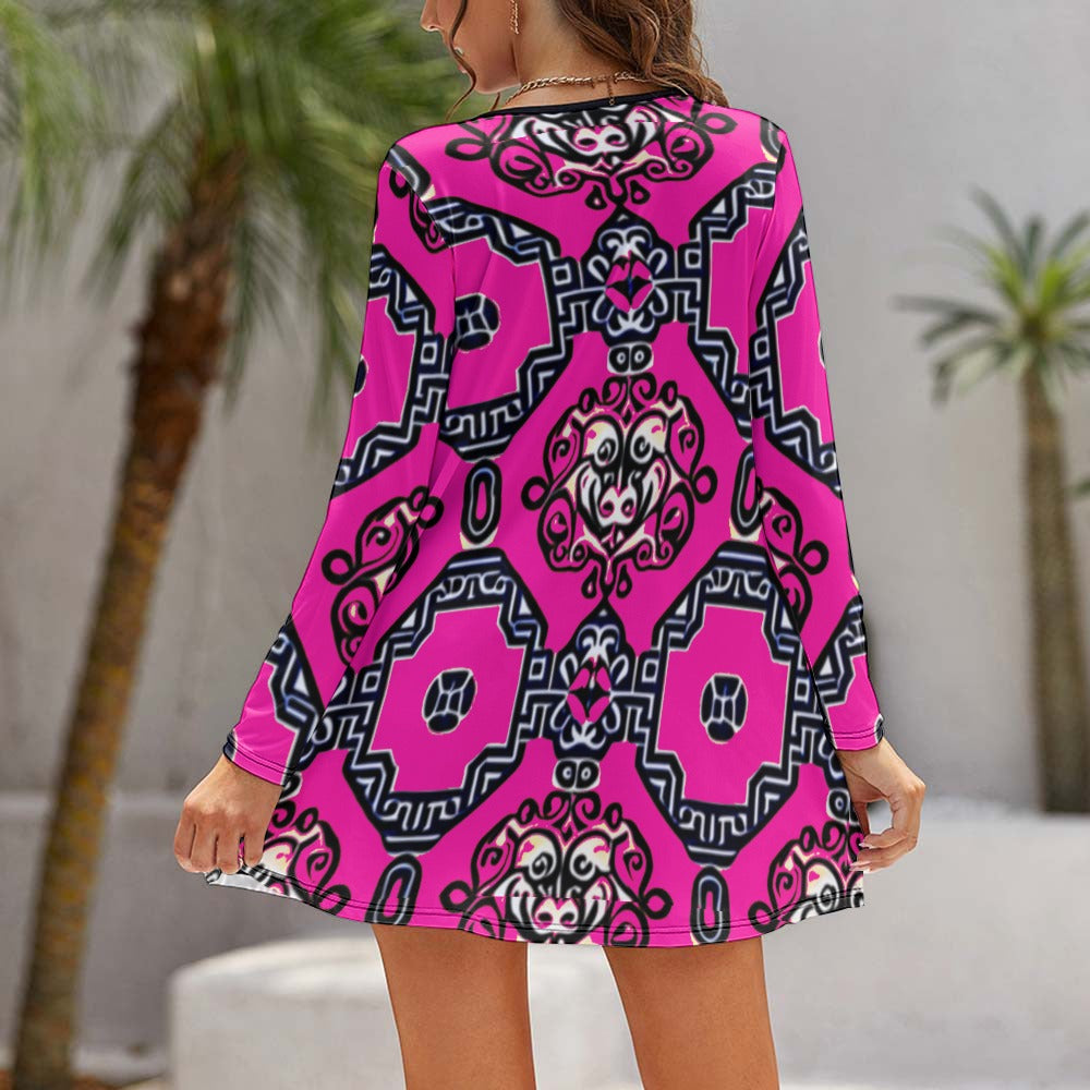 Long Sleeve Loose Dress