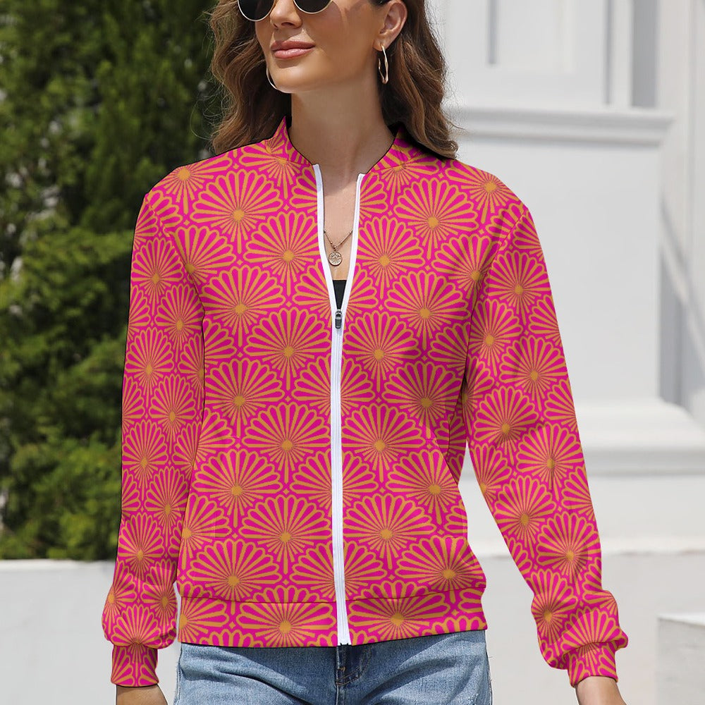 kokorepublic Women's Long Sleeve Zipper Jacket