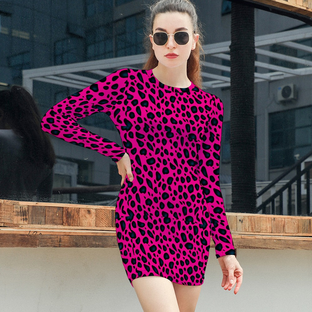 Women's Elegant Long Sleeve Skinny Dress