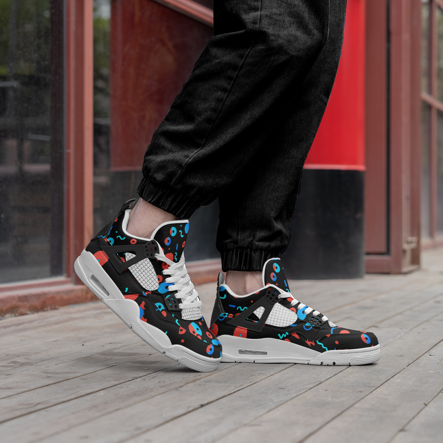 fullbreedcustom Unisex Non Slip Lace Up Breathable Fashion Sneakers