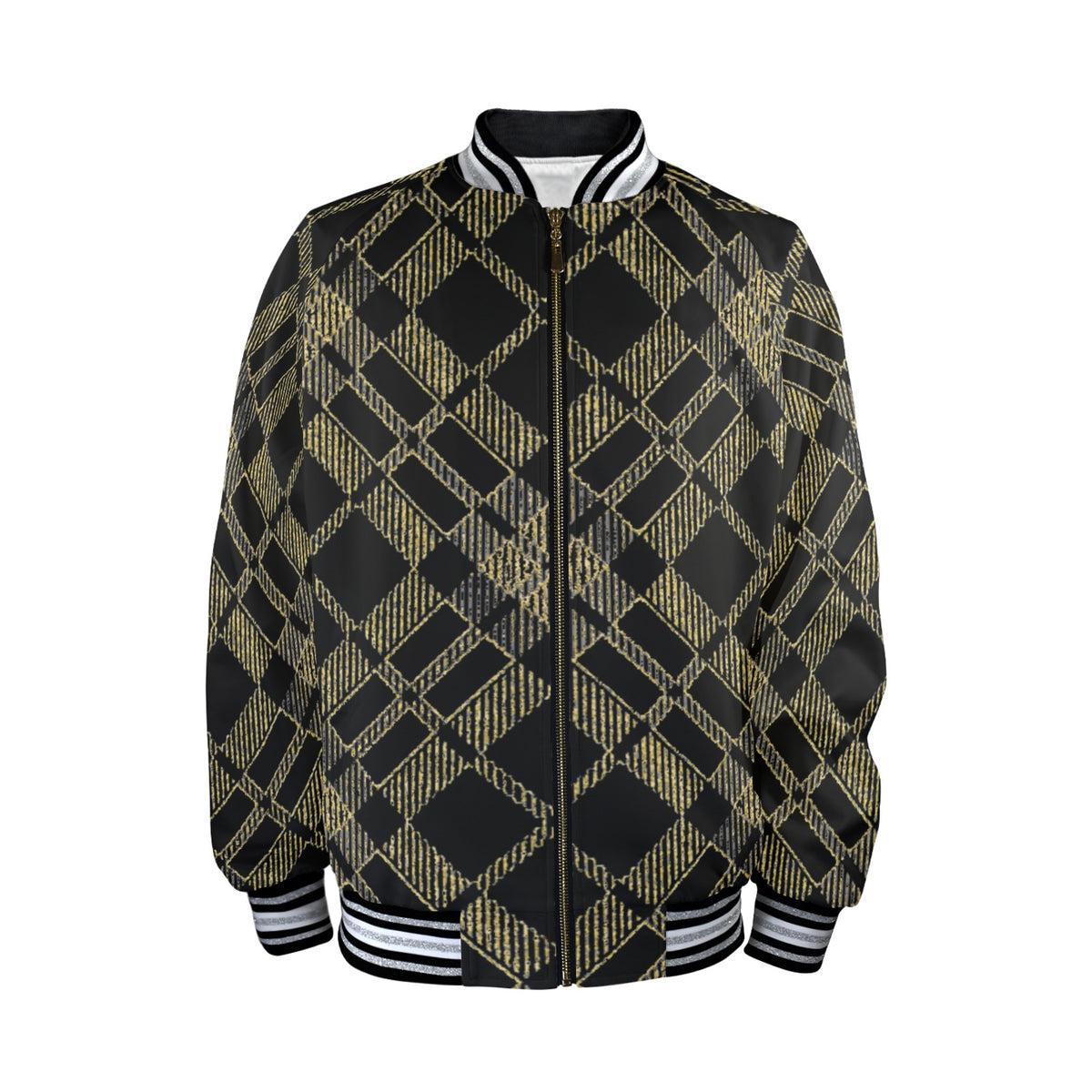 kokorepublic New Men's Striped Trim Bomber Jacket