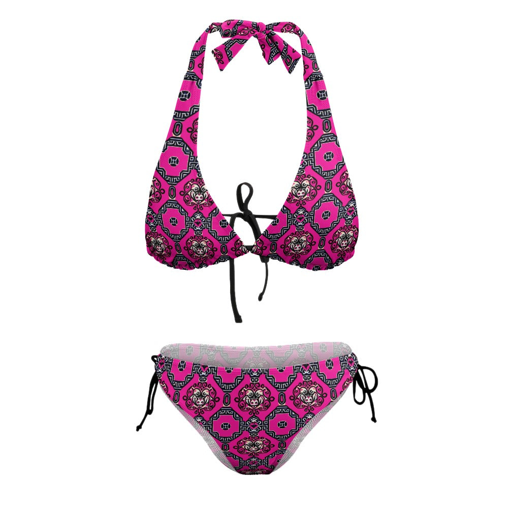 kokorepublic Ladies Sexy V-Neck Bikini Swimsuit