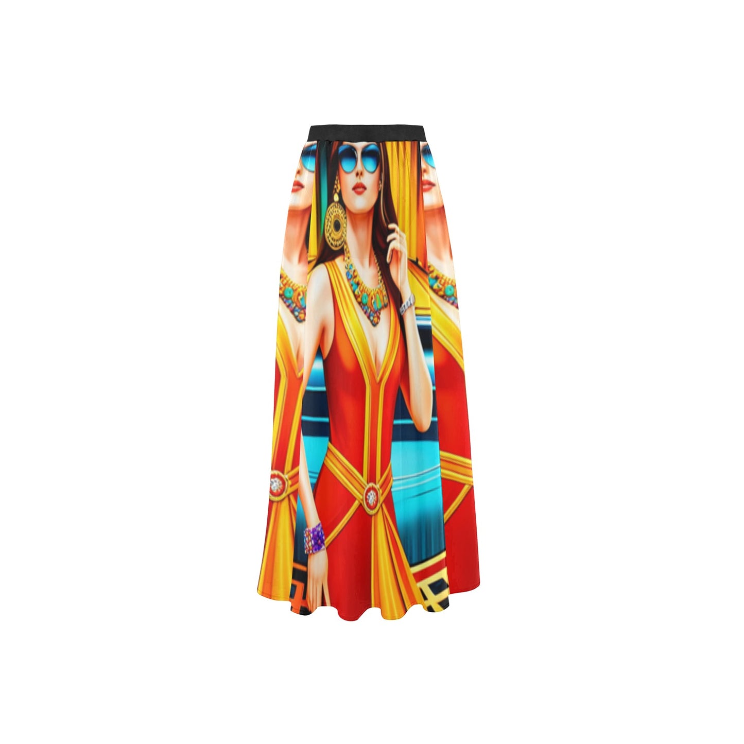 kokorepublic Women's High Slit Long Beach Dress (S40)