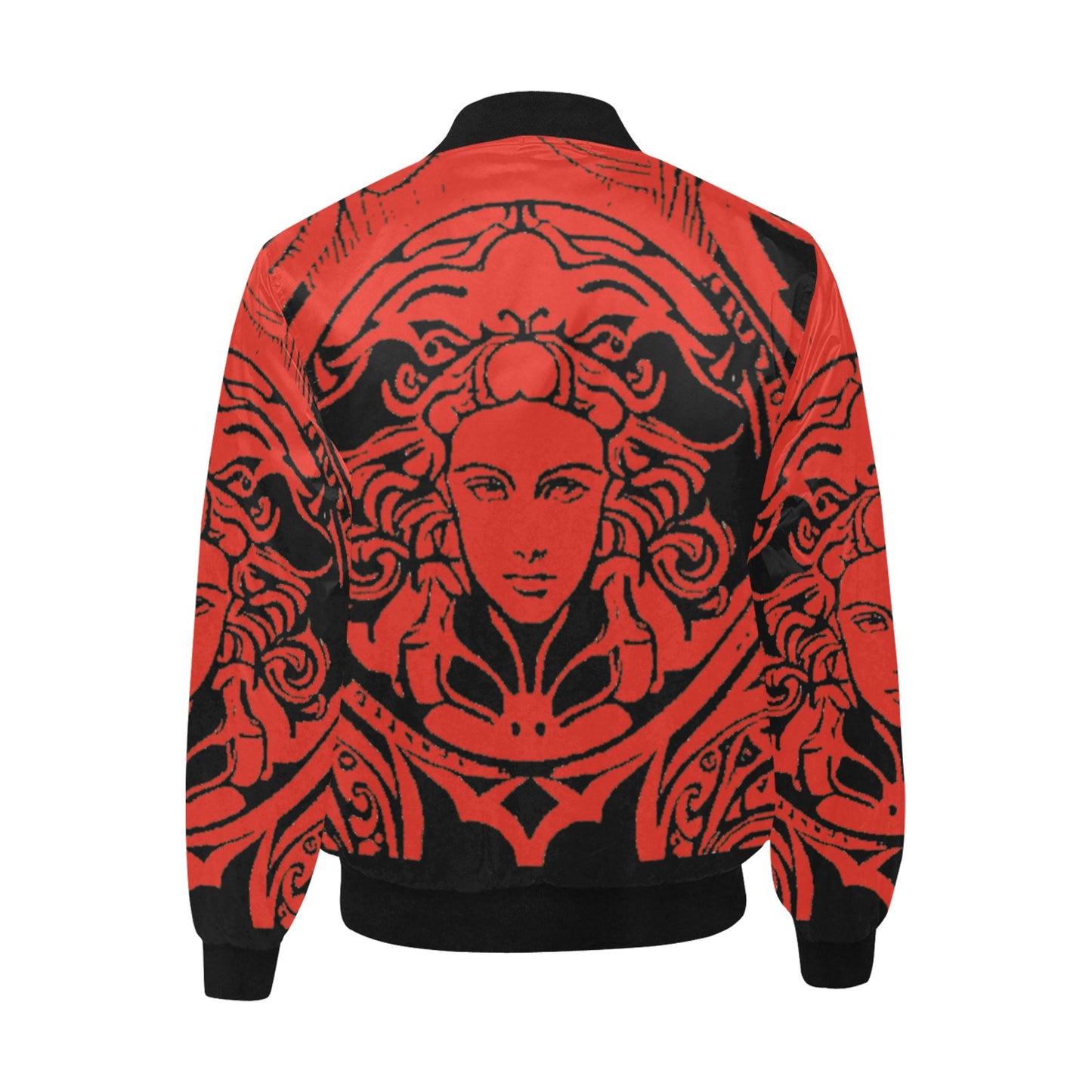kokorepublic Men's All Over Print Quilted Bomber Jacket(Model H33)