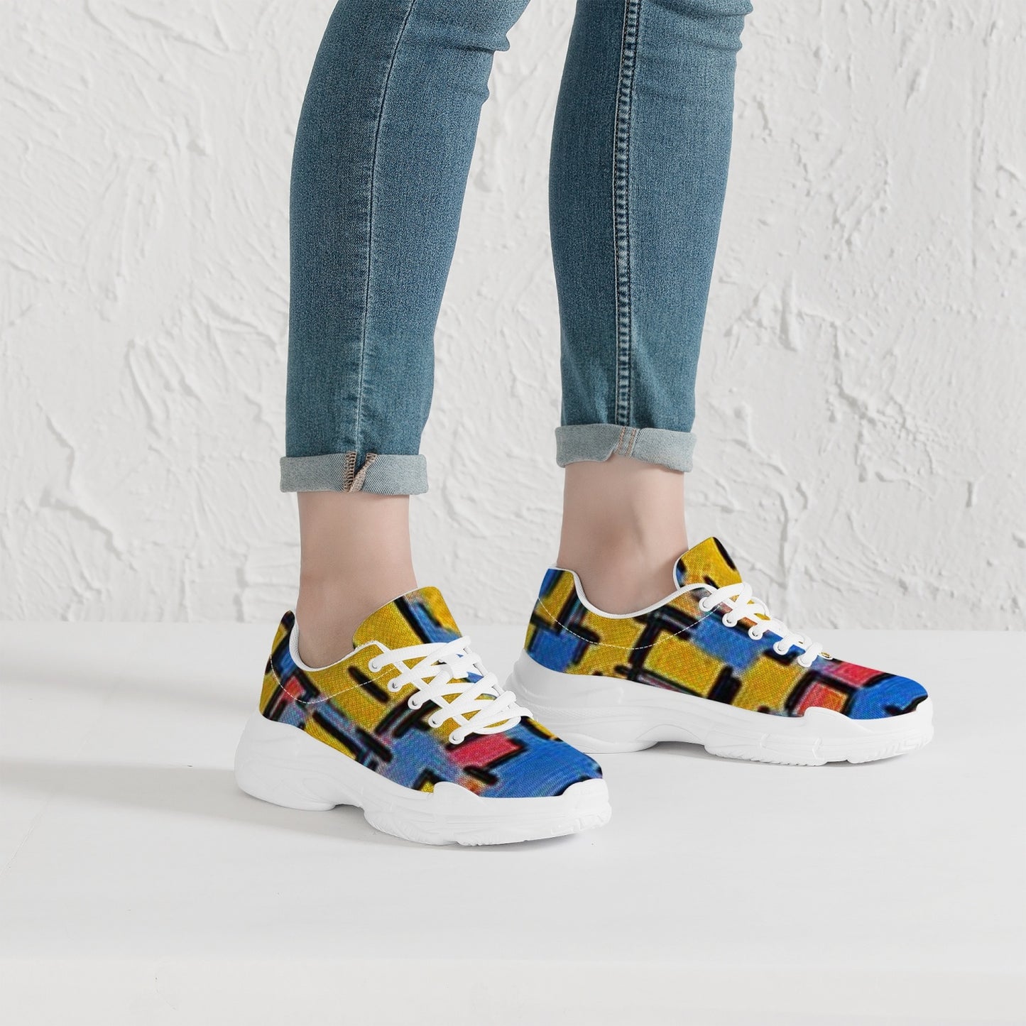 176. Trendy Chunky Sneakers - White/Black