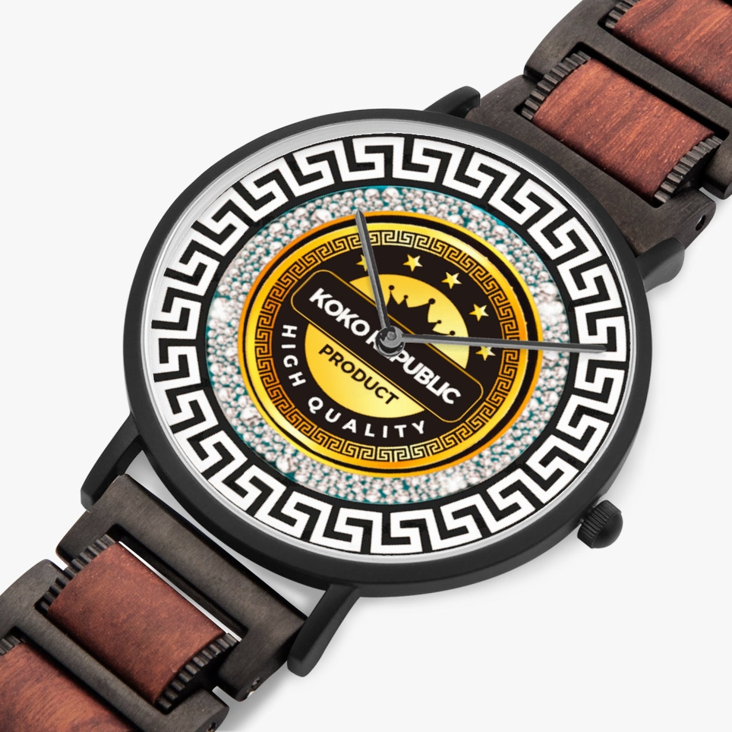 738. New wooden Strap Quartz Watch