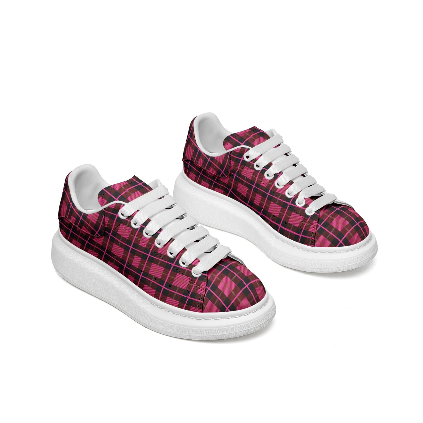 kokorepublic Unisex Non Slip Lace Up Leather Sneakers