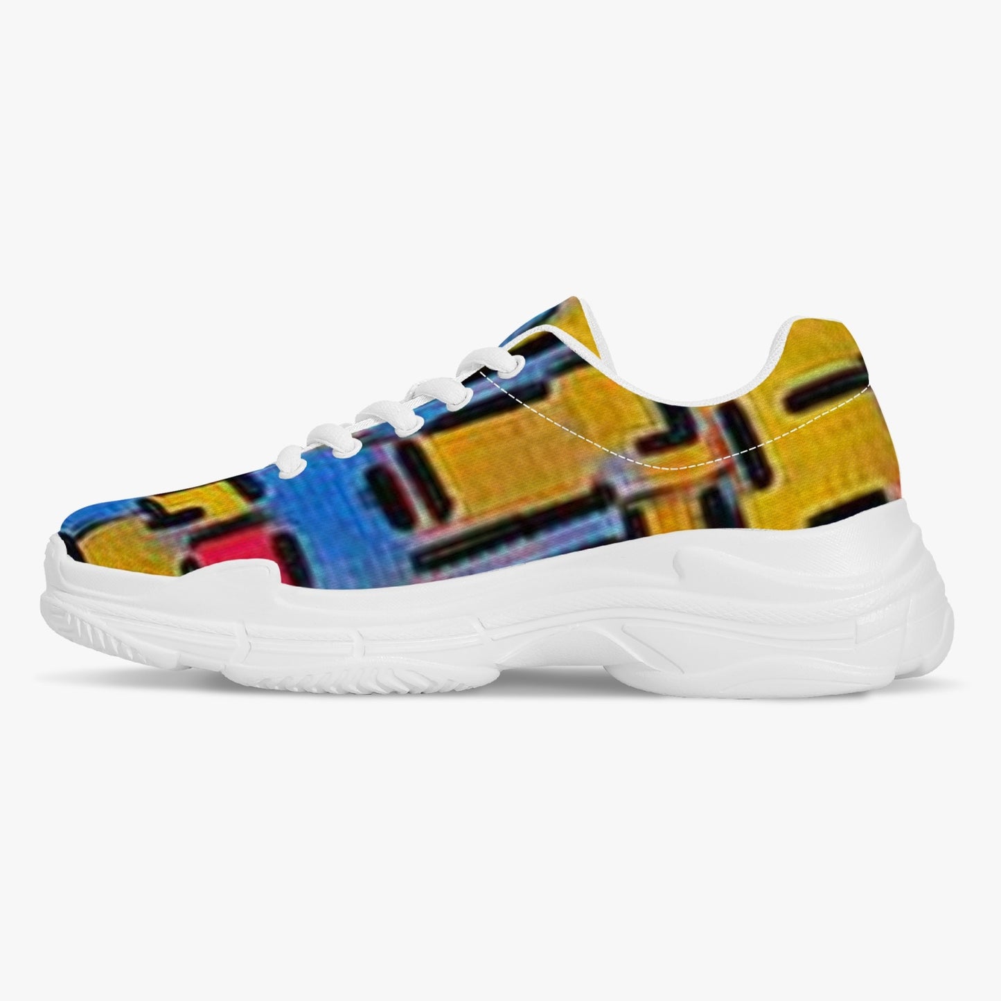 176. Trendy Chunky Sneakers - White/Black