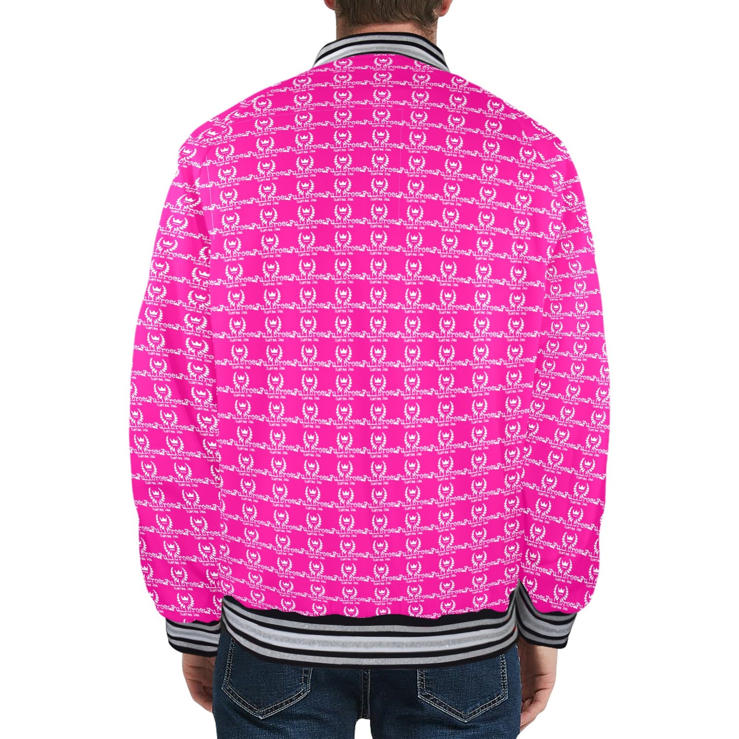 kokorepublic New Men's Striped Trim Bomber Jacket