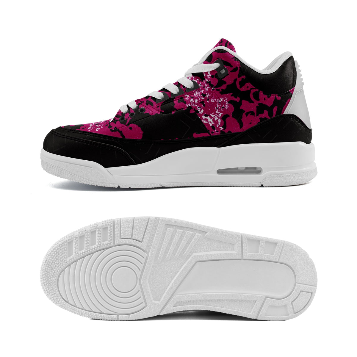 Unisex Non Slip Sneakers Lace Up Fashion Shoes
