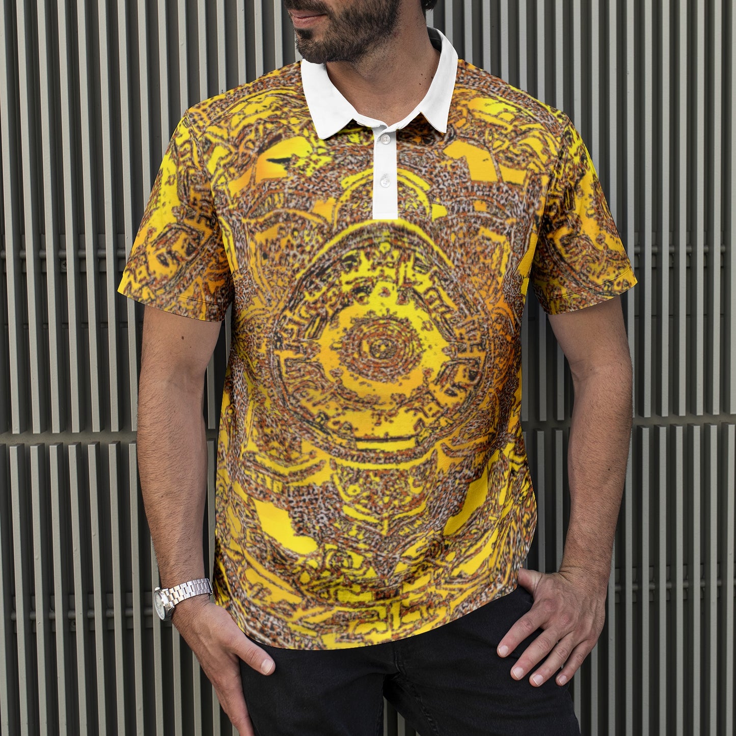 Men's All-Over Print Polo Shirts