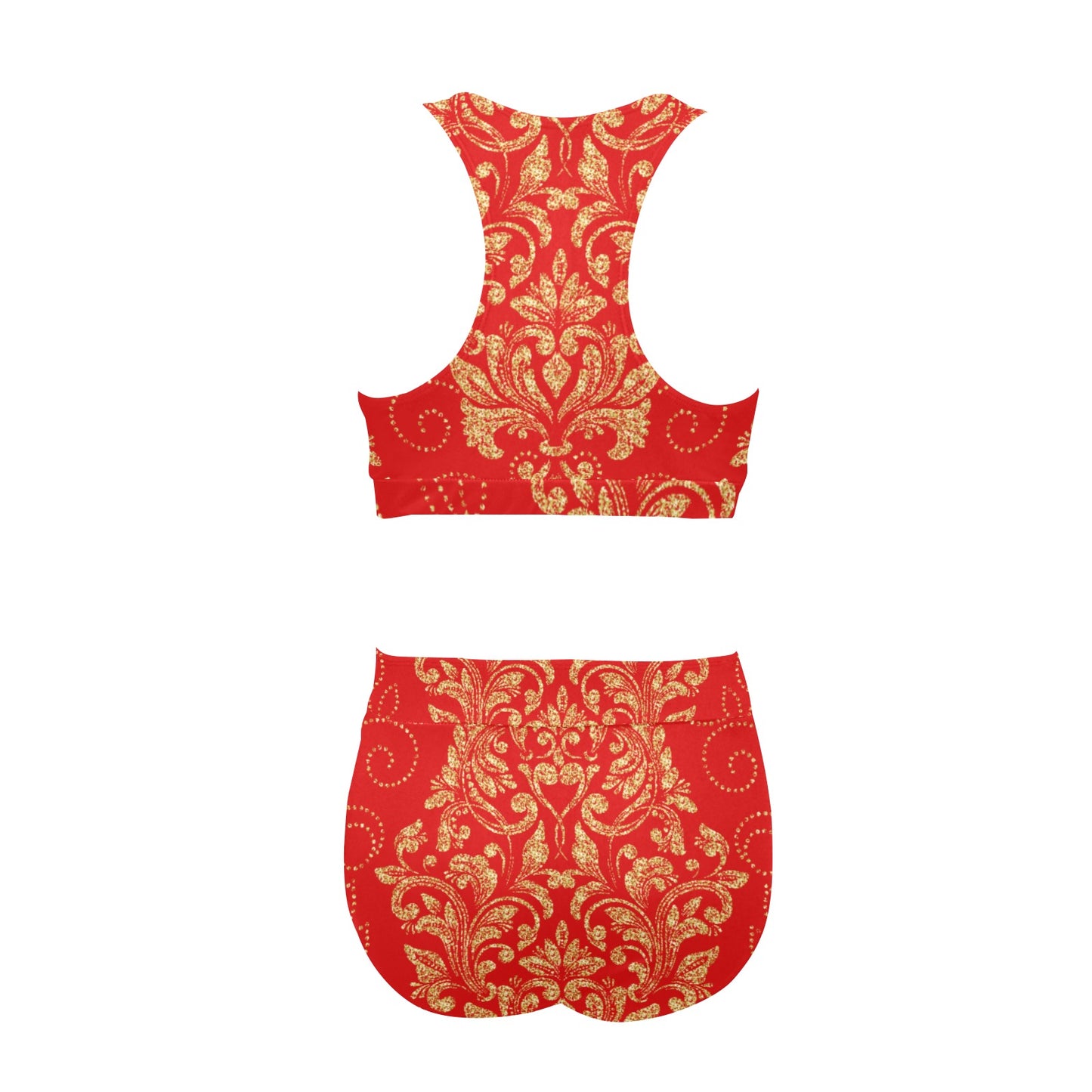 kokorepublic Women's Crop Top Bikini Set (S21)