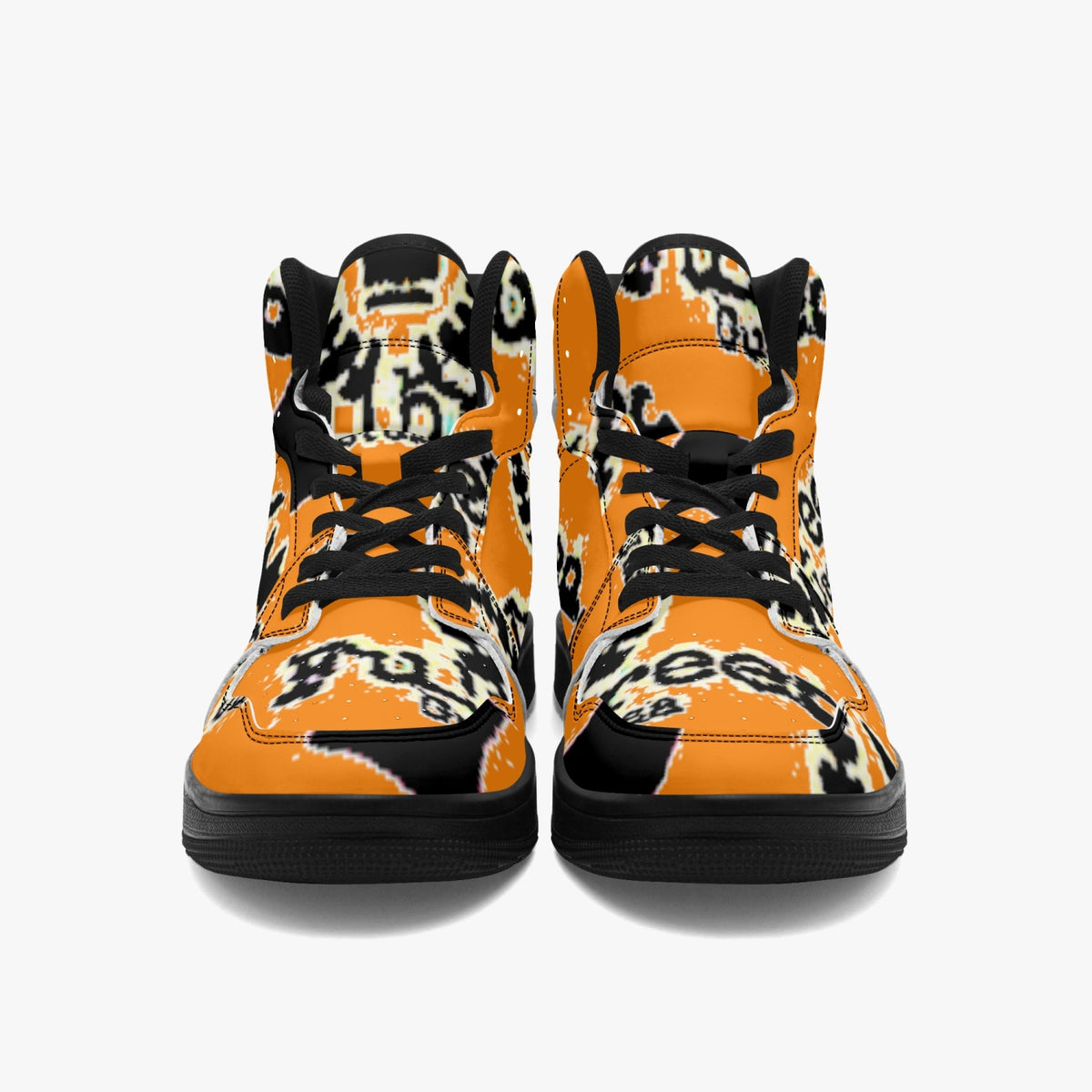 811. Black-sole AJ High Top Sneakers