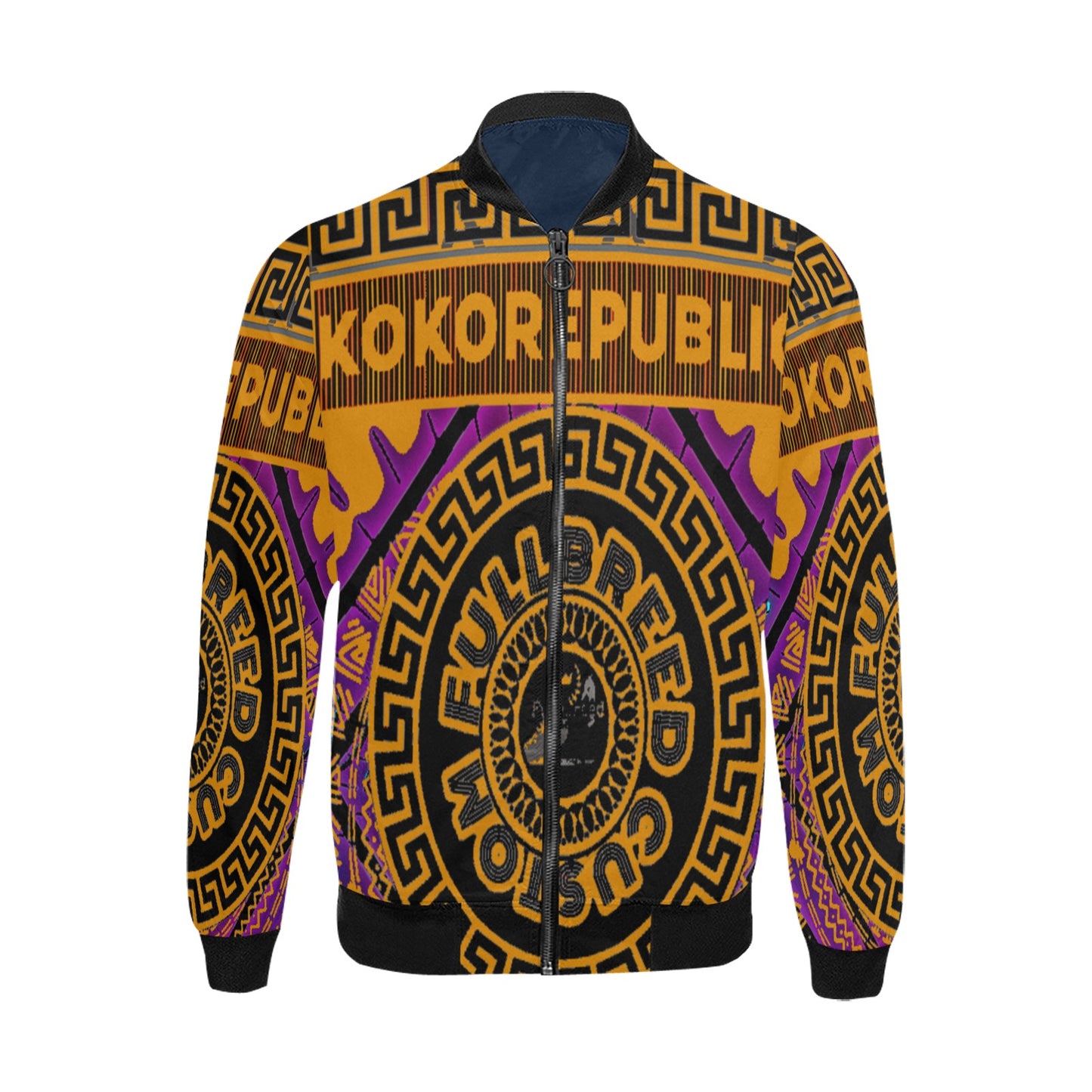 kokorepublic Men's All Over Print Bomber Jacket (Model H31)