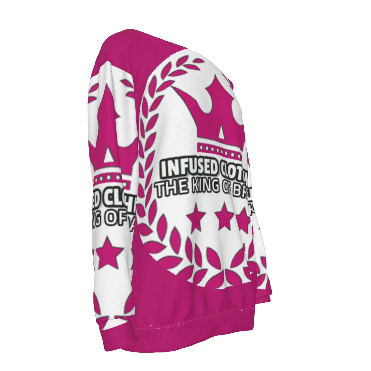 All-Over Print Women's Off-Shoulder Sweatshirt