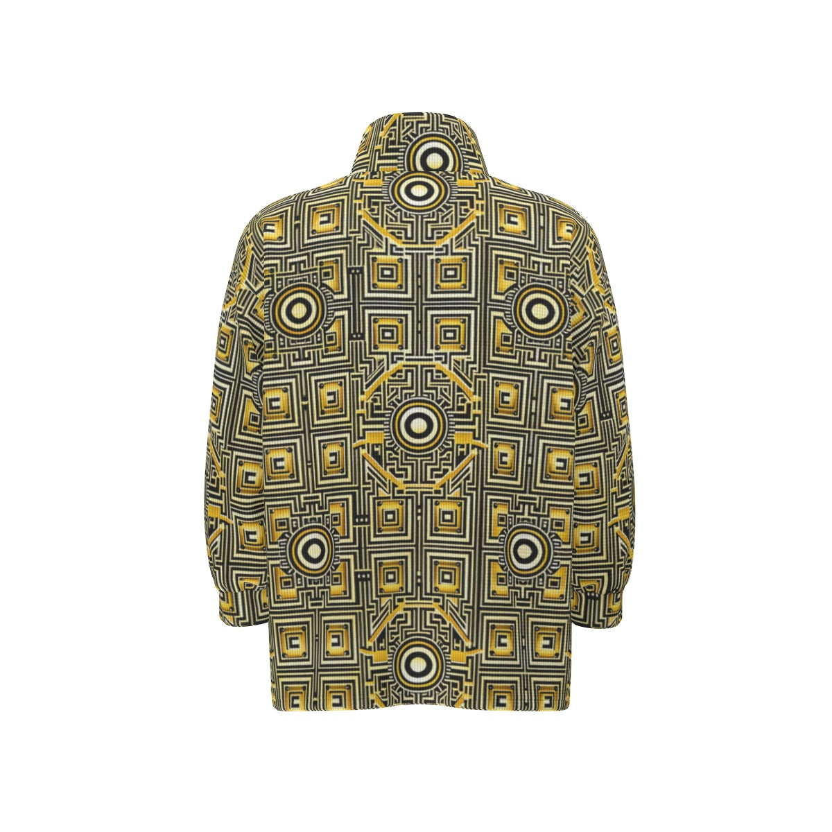 kokorepublic Print Unisex Stand Collar Zipped Jacket
