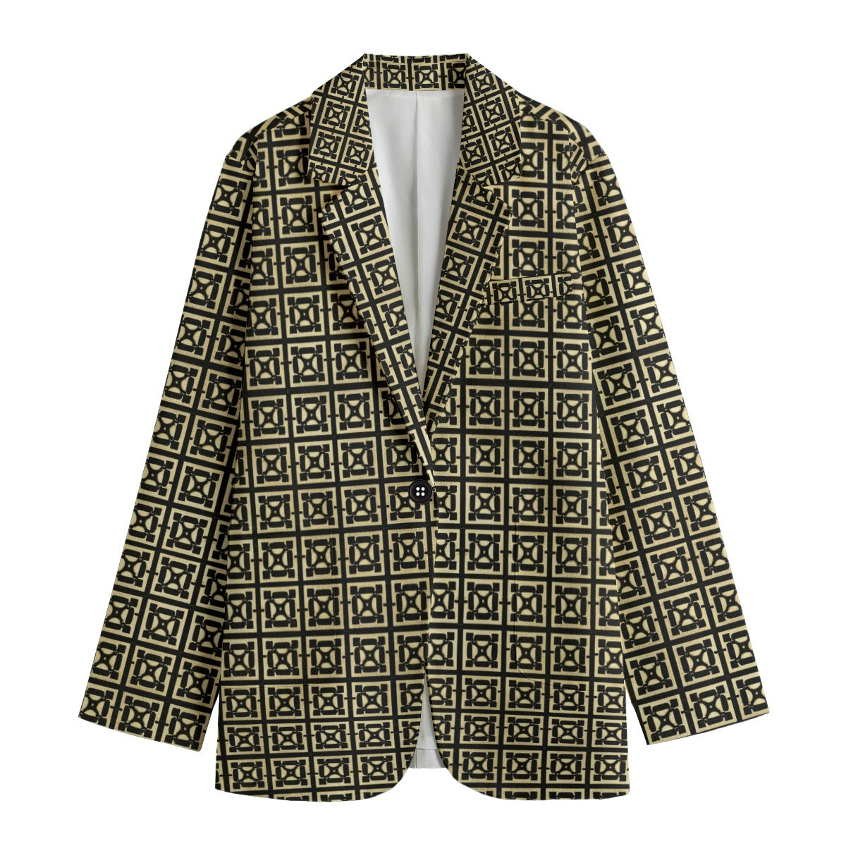 Kokorepublic Print Women's Leisure Blazer | 245GSM Cotton