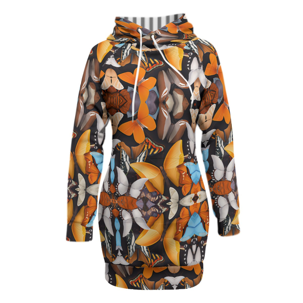 kokorepublic Print Women's Pullover Hoodie With Raglan Sleeve