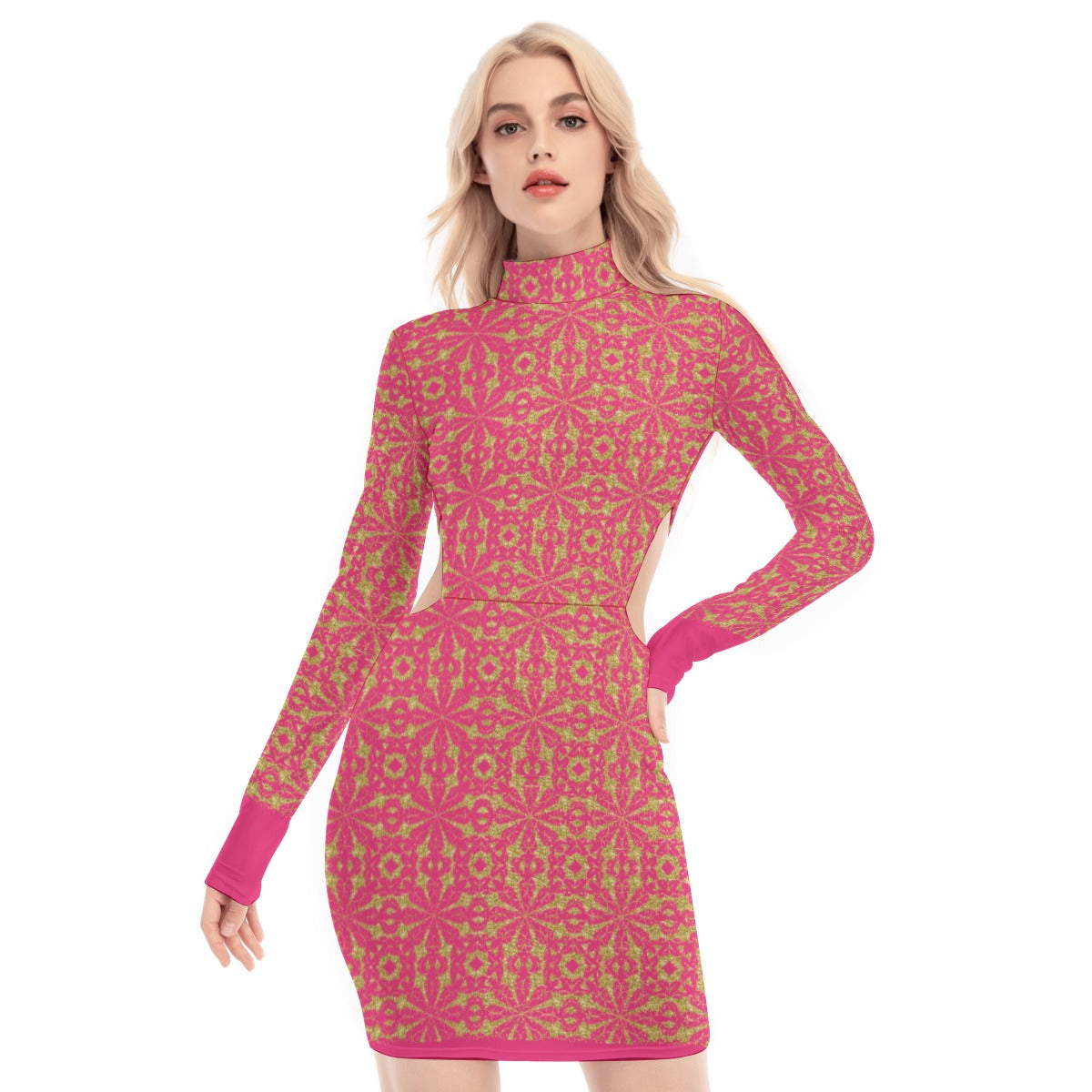 kokorepublic Print Women's Waist Hollow Hip Dress