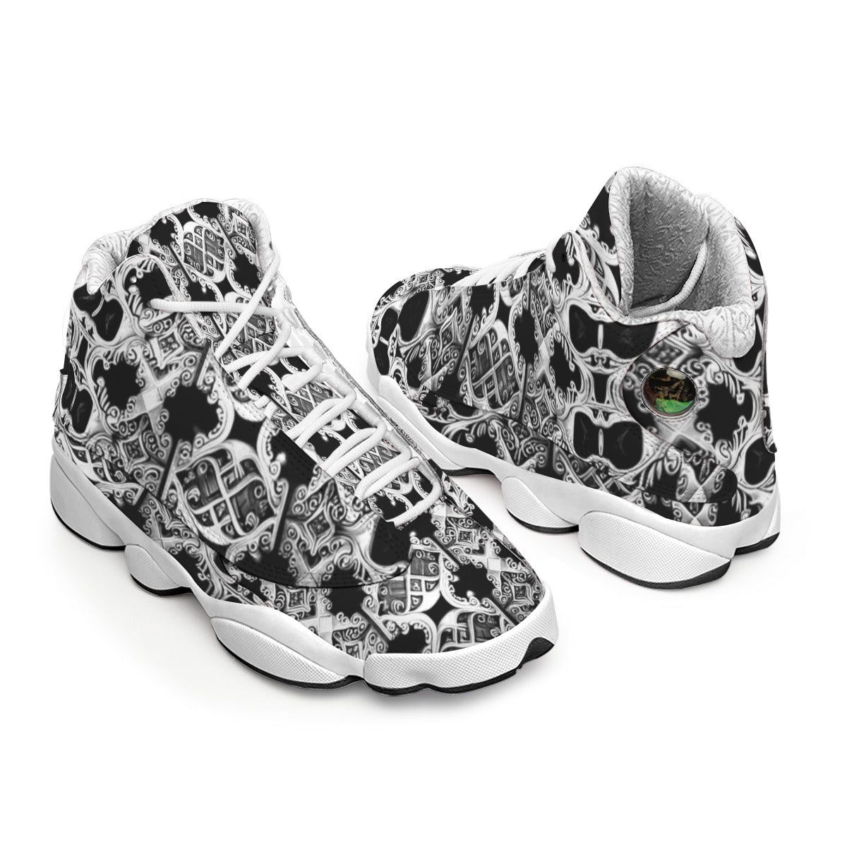 kokorepublic Men's Curved Basketball Shoes With Thick Soles