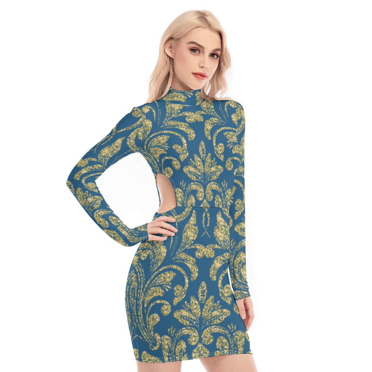 kokorepublic Print Women's Waist Hollow Hip Dress