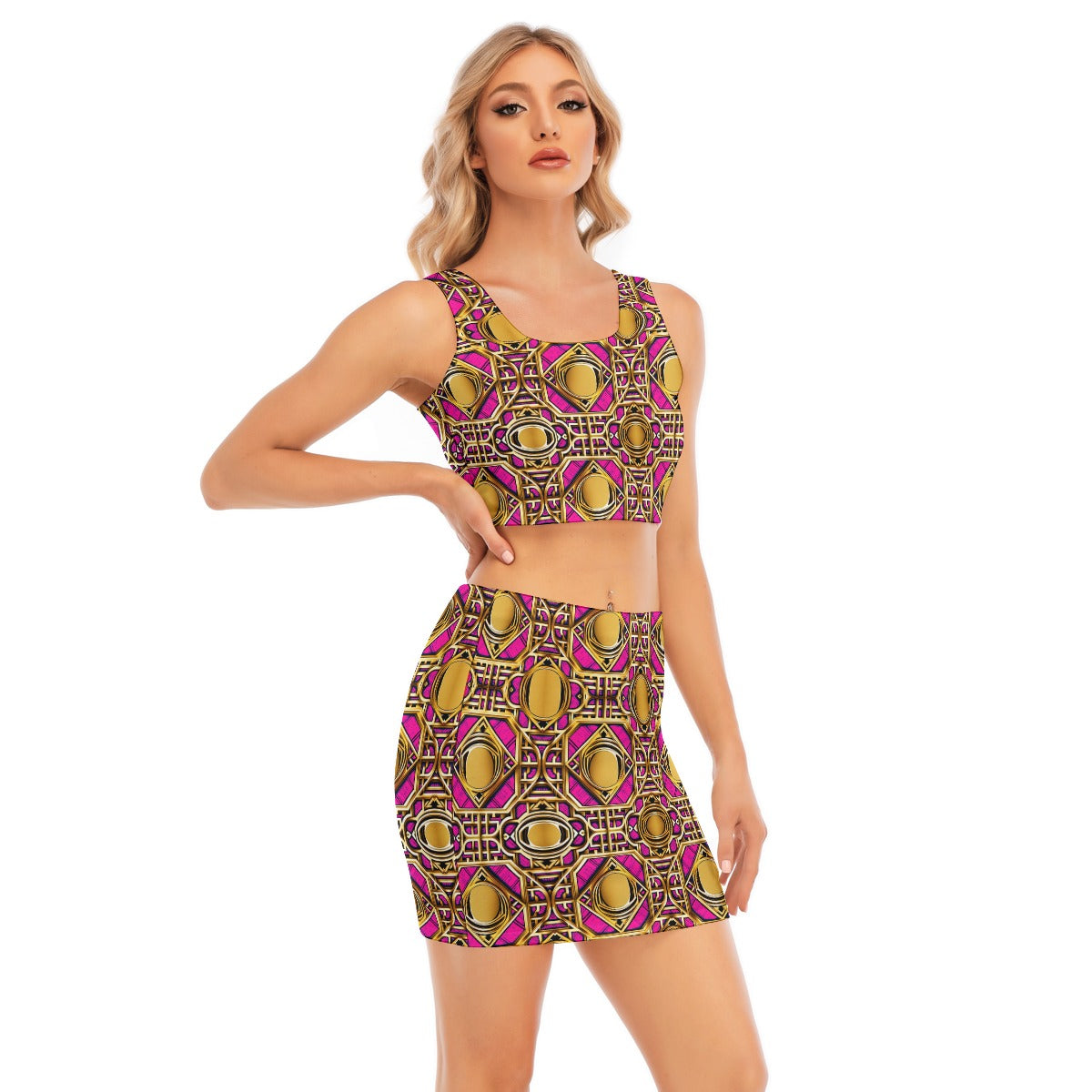kokorepublic Women's Camisole And Hip Skirt Suit