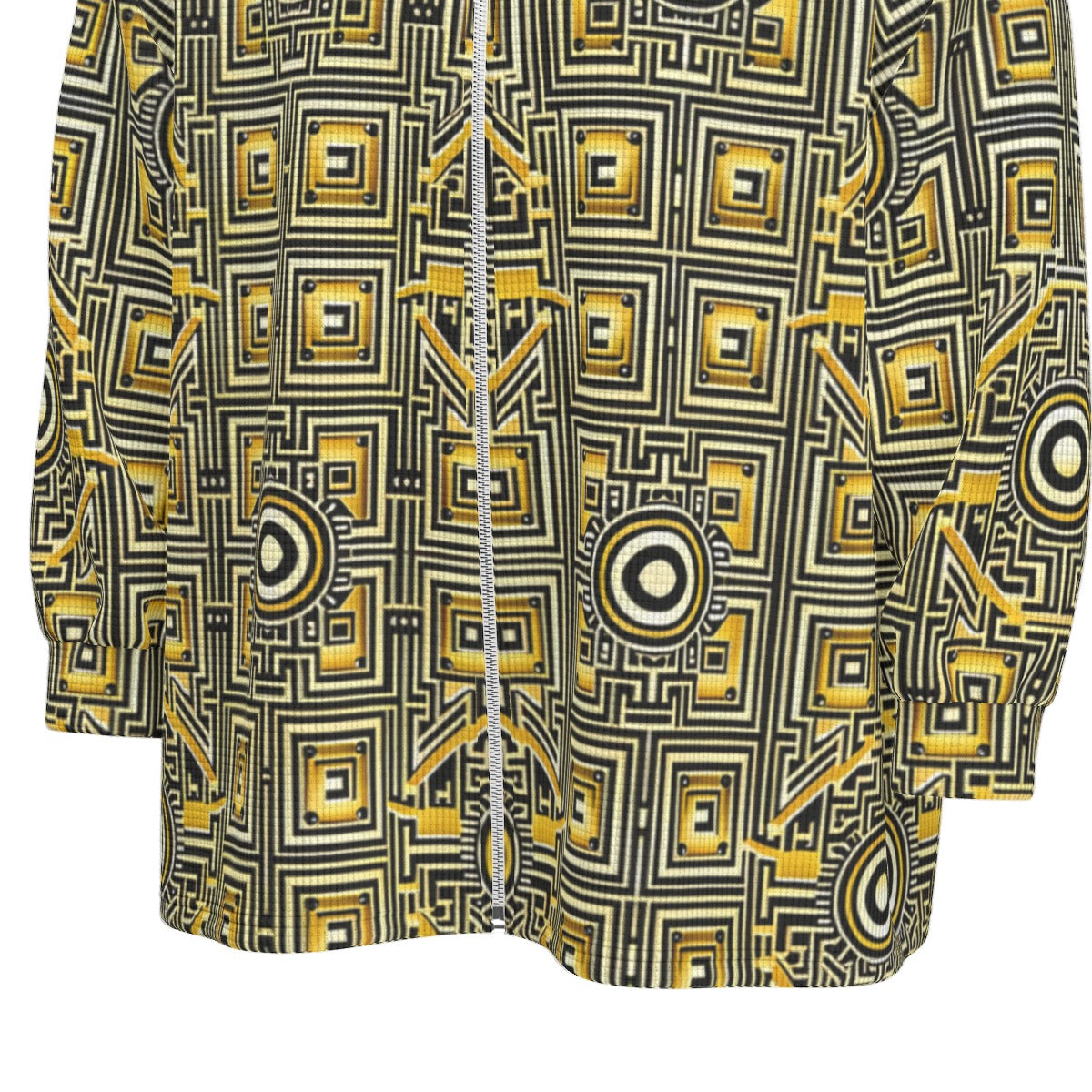 kokorepublic Print Unisex Stand Collar Zipped Jacket