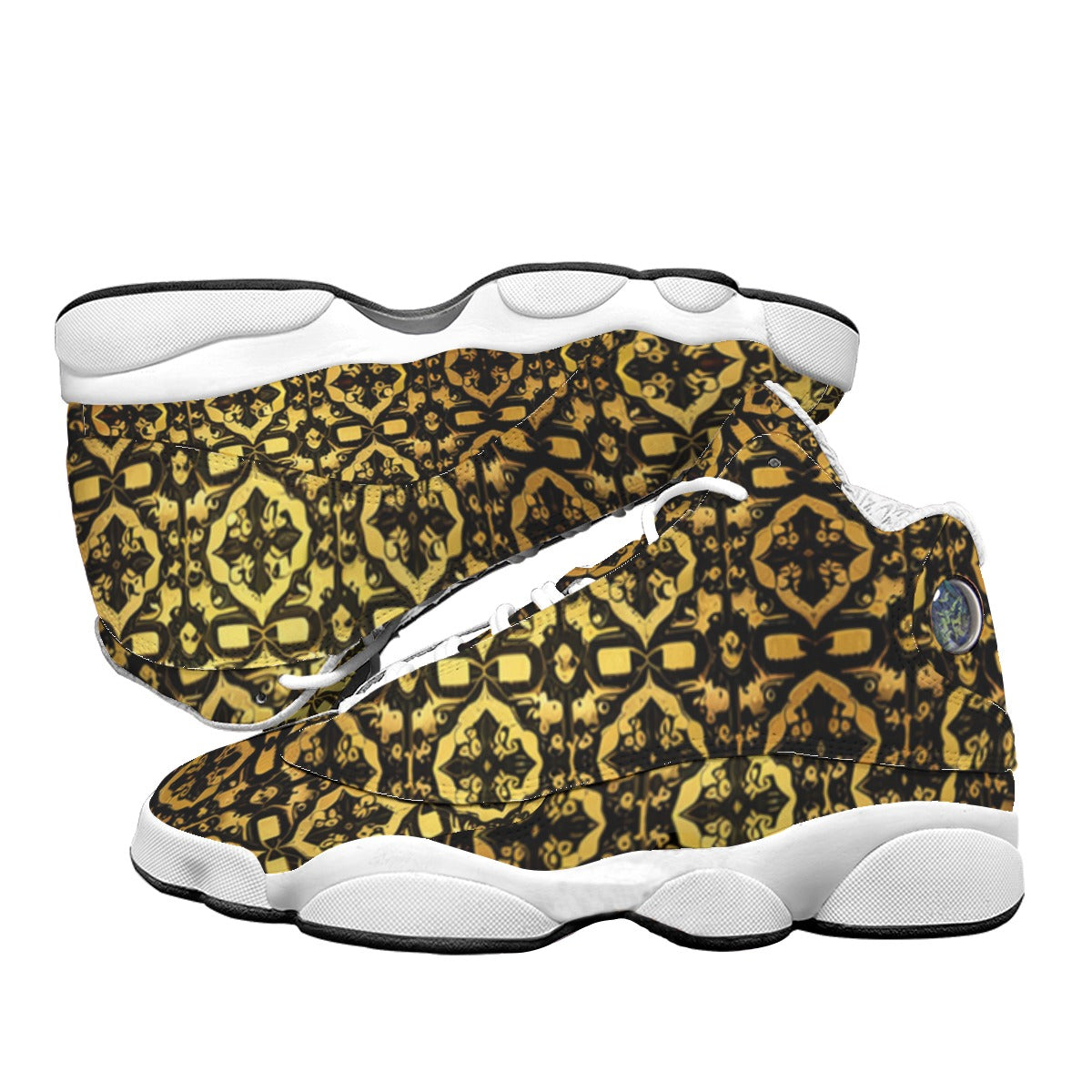 kokorepublic Men's Curved Basketball Shoes With Thick Soles