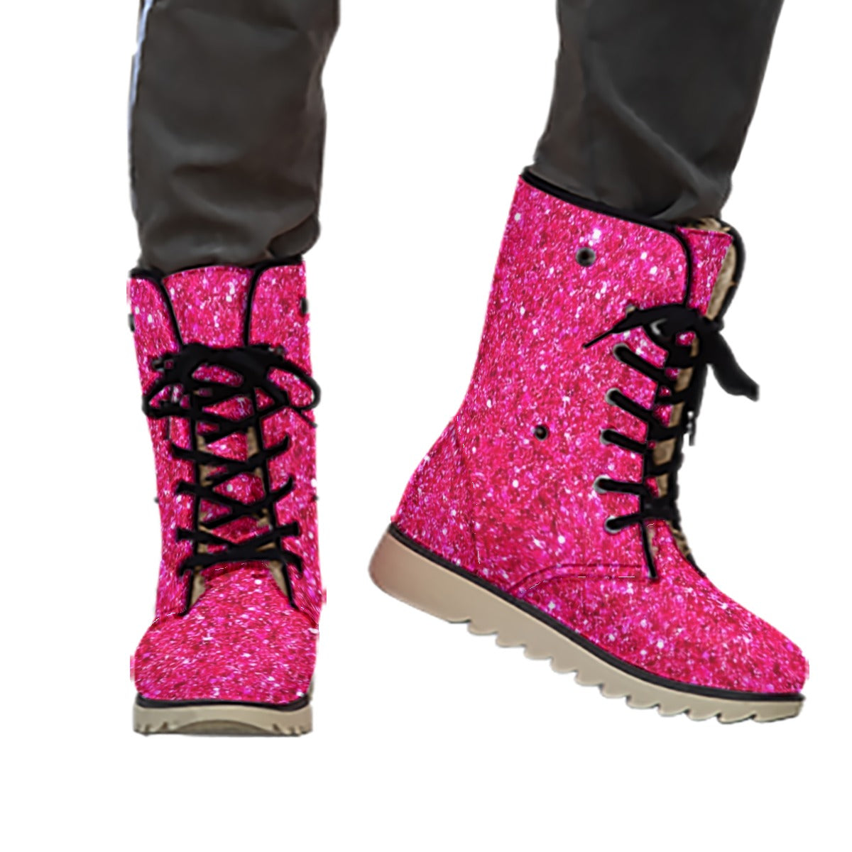 All-Over Print Women's Plush Boots