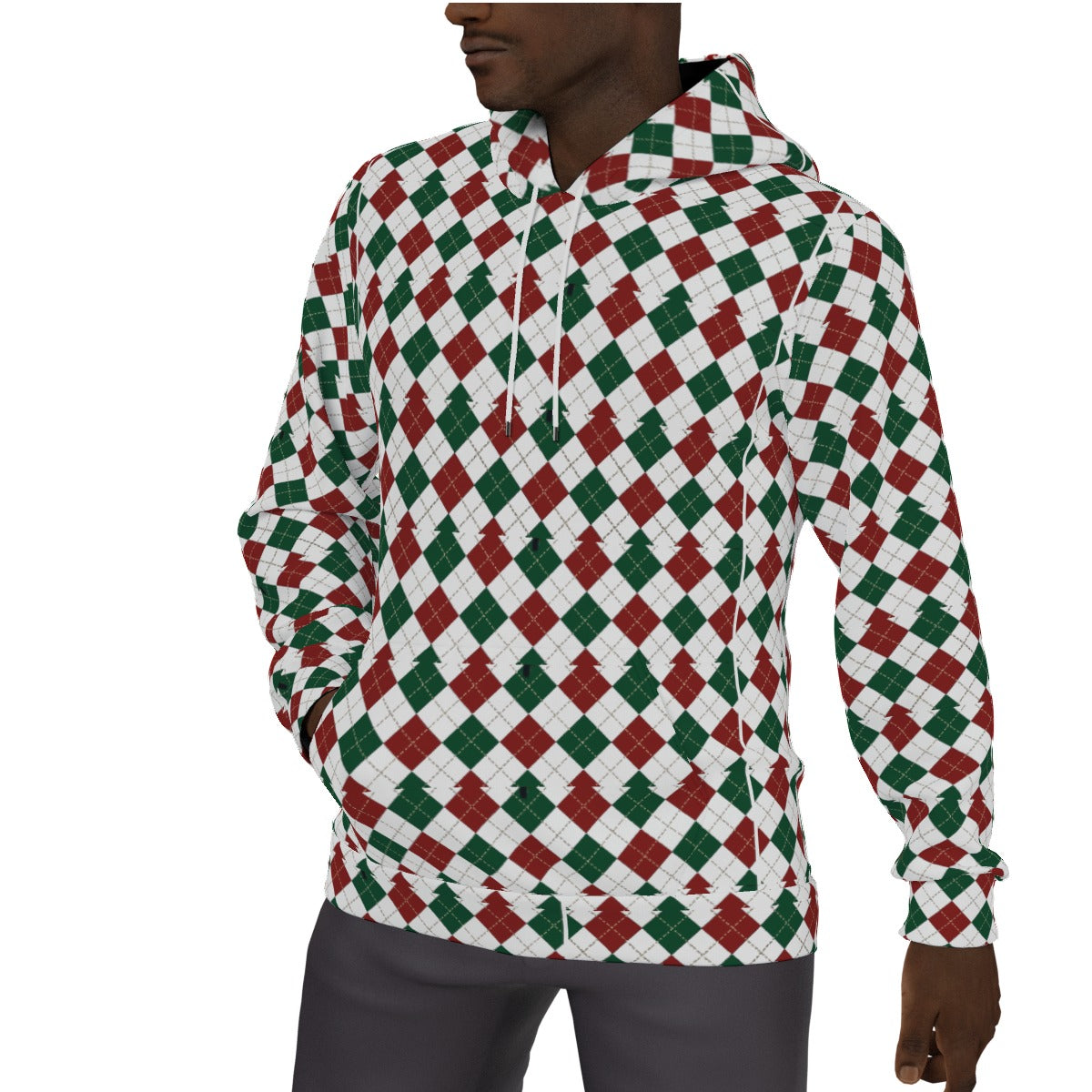 All-Over Print Men's Thicken Pullover Hoodie