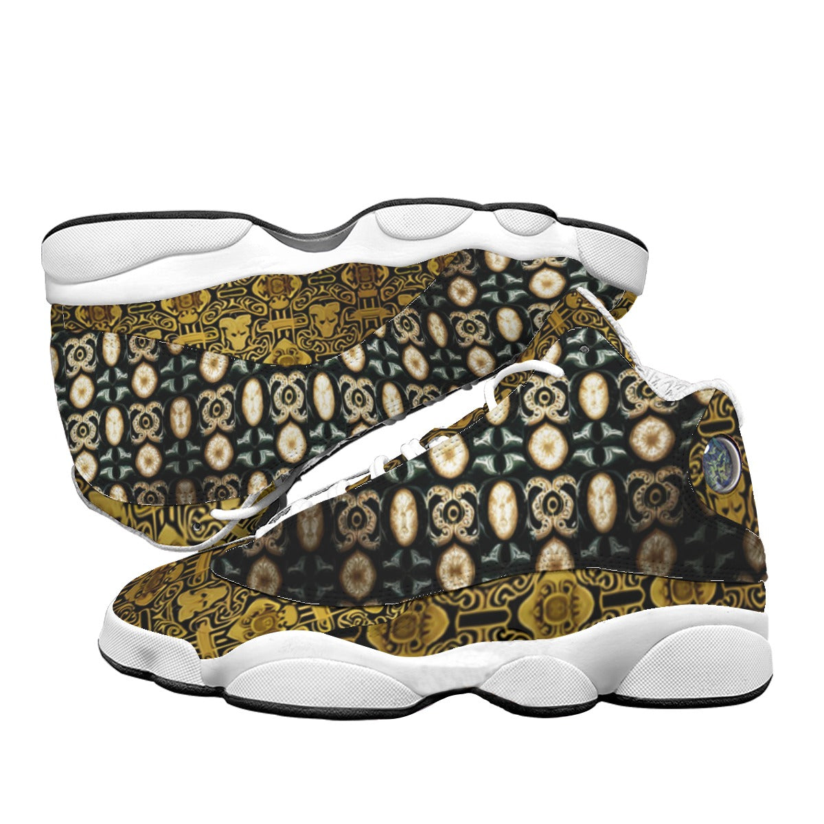 kokorepublic Men's Curved Basketball Shoes With Thick Soles