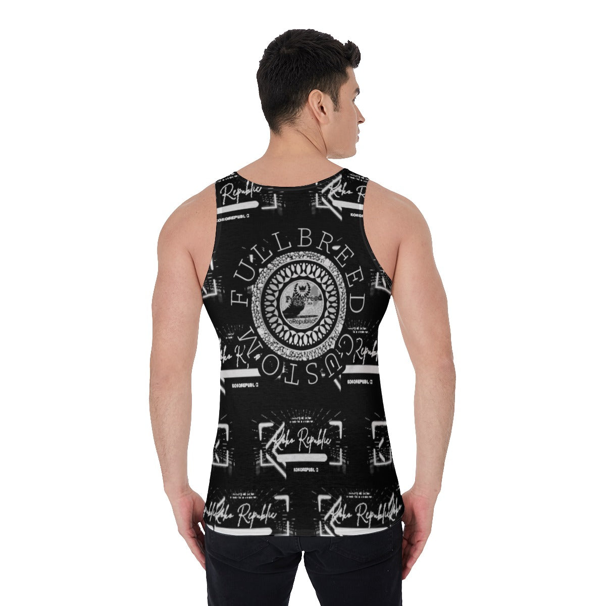 KokoiRepublic Eco-friendly All-Over Print Men's Tank Top