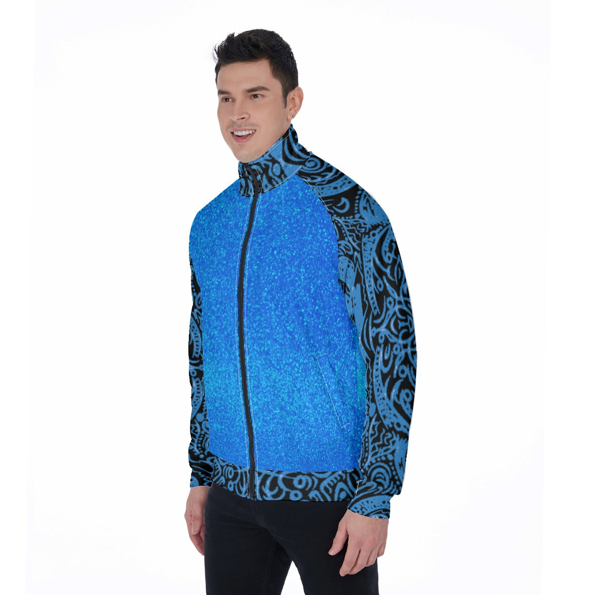 KOKOREPUBLIC Men's Stand Collar Jacket