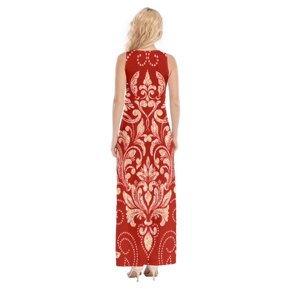kokorepblic Print Women's Vest Dress | Length To Ankle