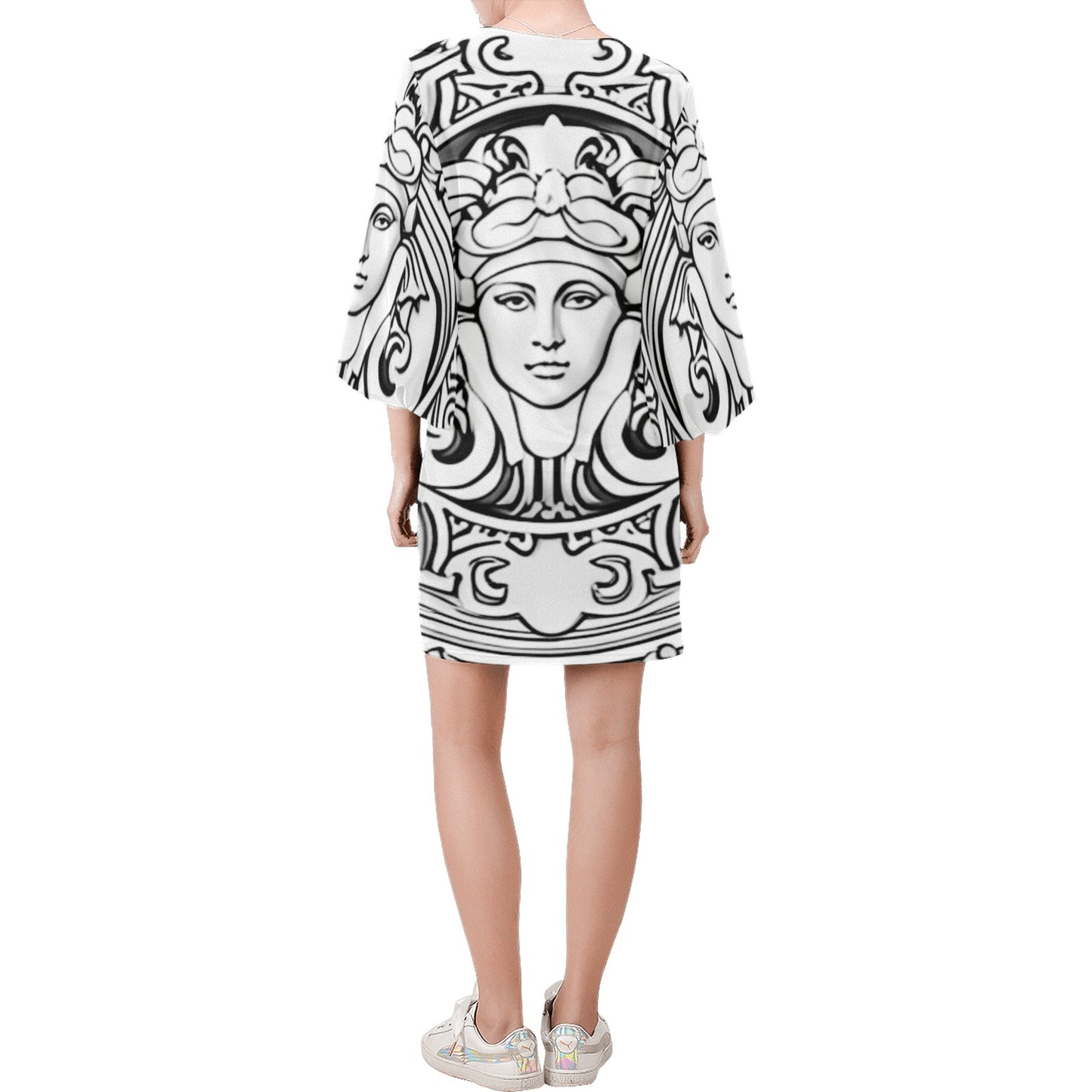 Lumii_20231104_072921018 Bell Sleeve Dress (Model D52)