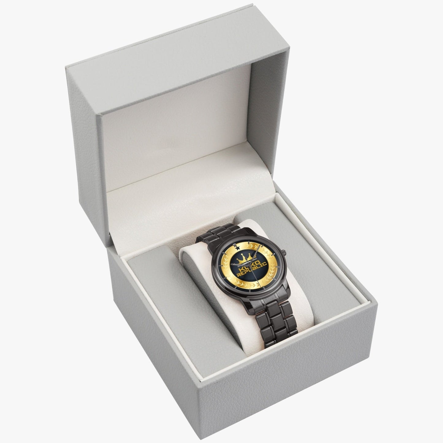 KokoRepublic 153. Folding Clasp Type Stainless Steel Quartz Watch