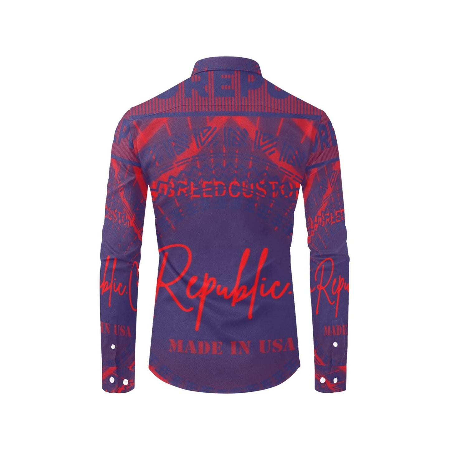 Men's All Over Print Long Sleeve Shirt(Model T61)