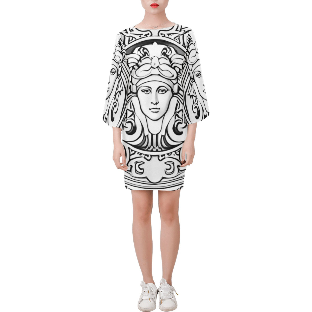 Lumii_20231104_072921018 Bell Sleeve Dress (Model D52)