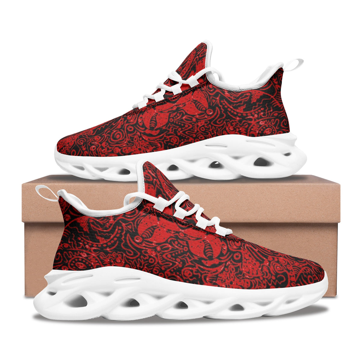 Kokorepublic Unisex Bounce Mesh Knit Sneakers