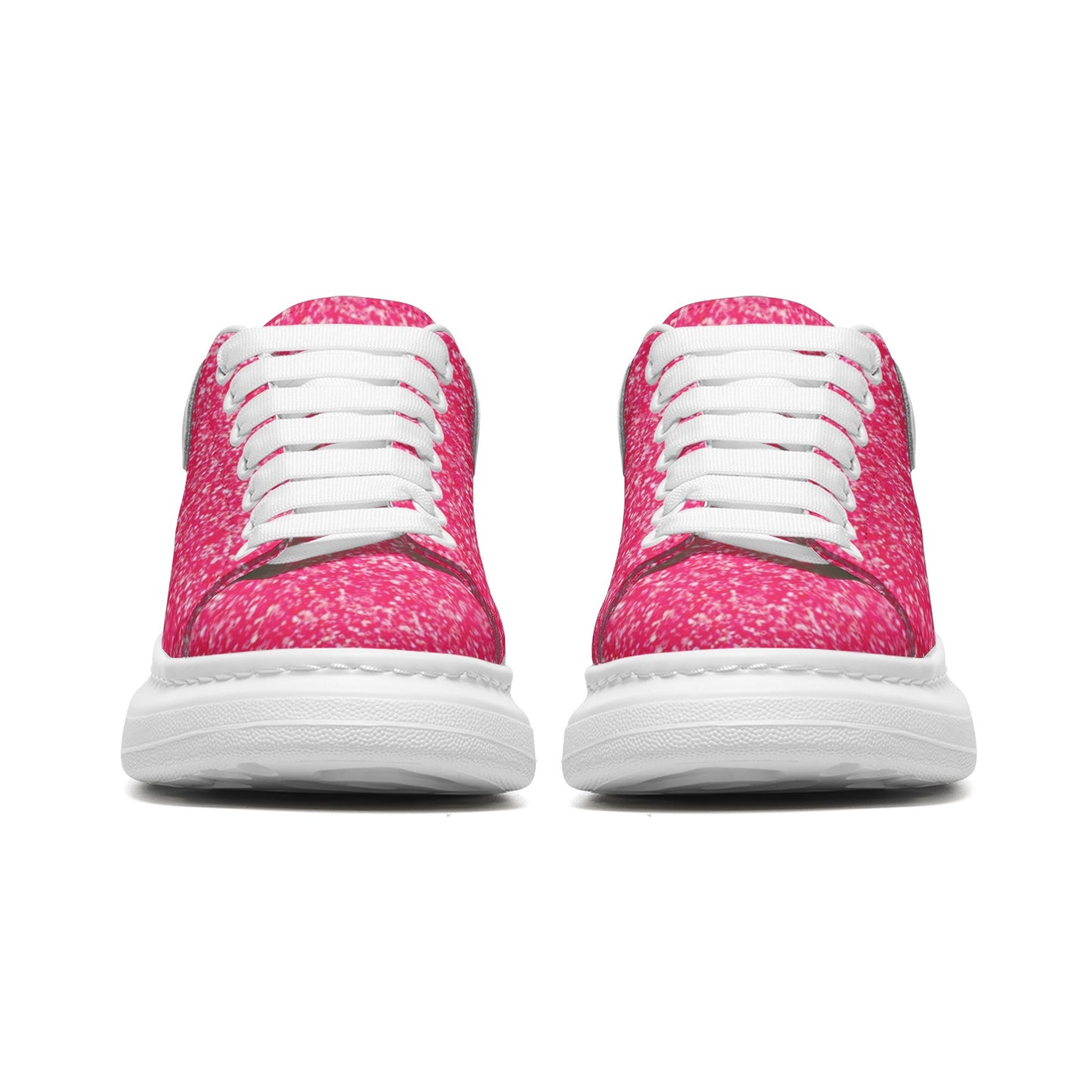 fullbreedcustom  Unisex Non Slip Lace Up Faux Leather Sneakers