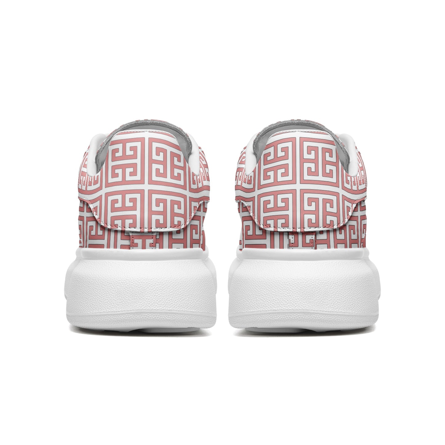 Unisex Non Slip Lace Up Faux Leather Sneakers
