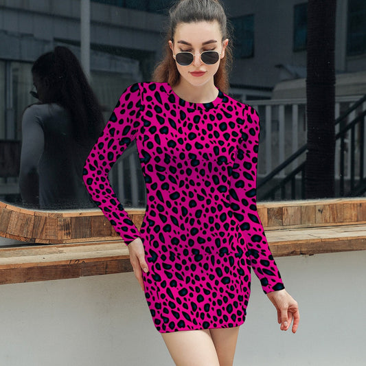 Women's Elegant Long Sleeve Skinny Dress