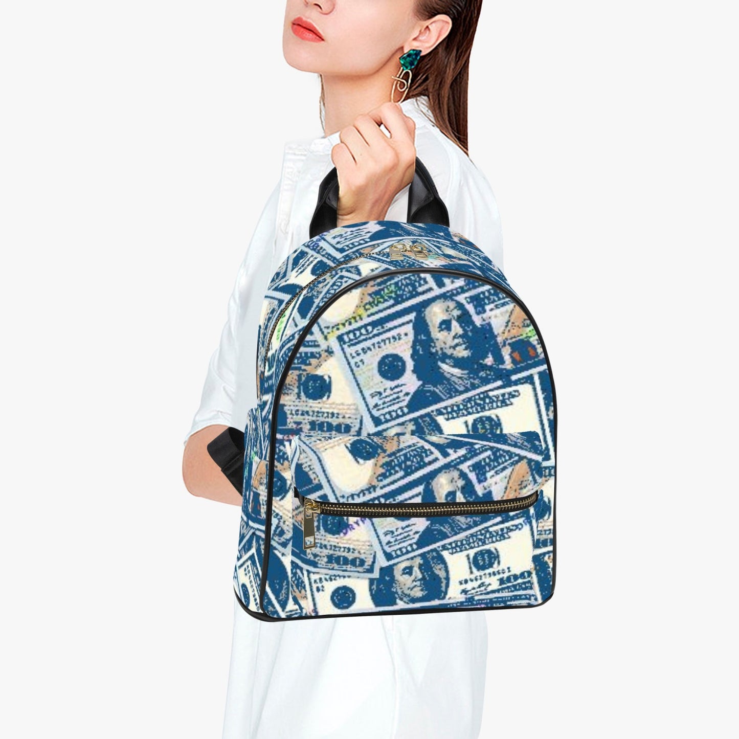 kokorepublic 909. All Over Printed PU Backpack