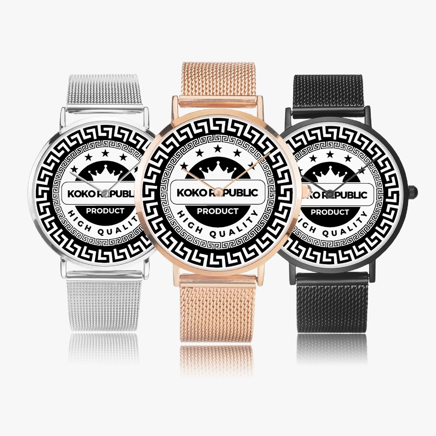 kokorepublic 169. Fashion Ultra-thin Stainless Steel Quartz Watch