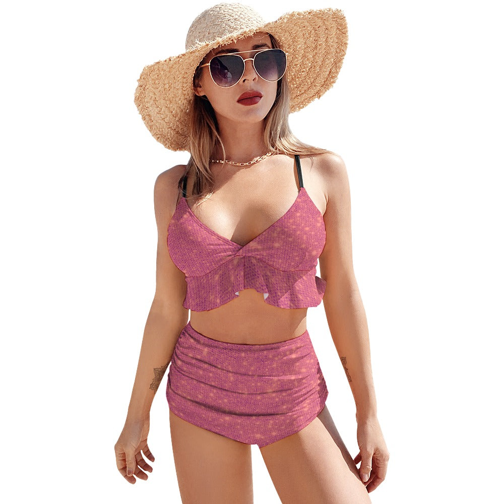 kokorepublic Sexy Suspender Two-Piece Bikini Swimsuit