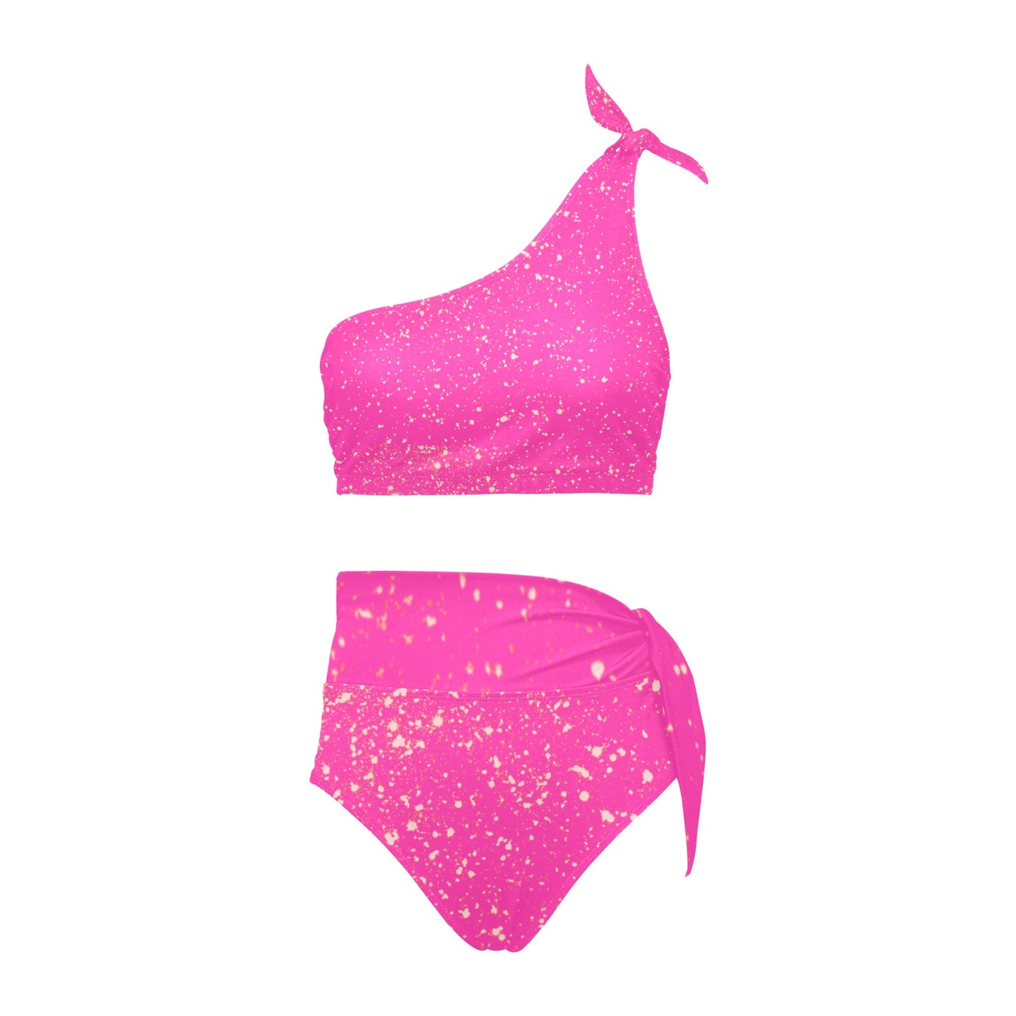kokorepublic High Waisted One Shoulder Bikini Set (S16)
