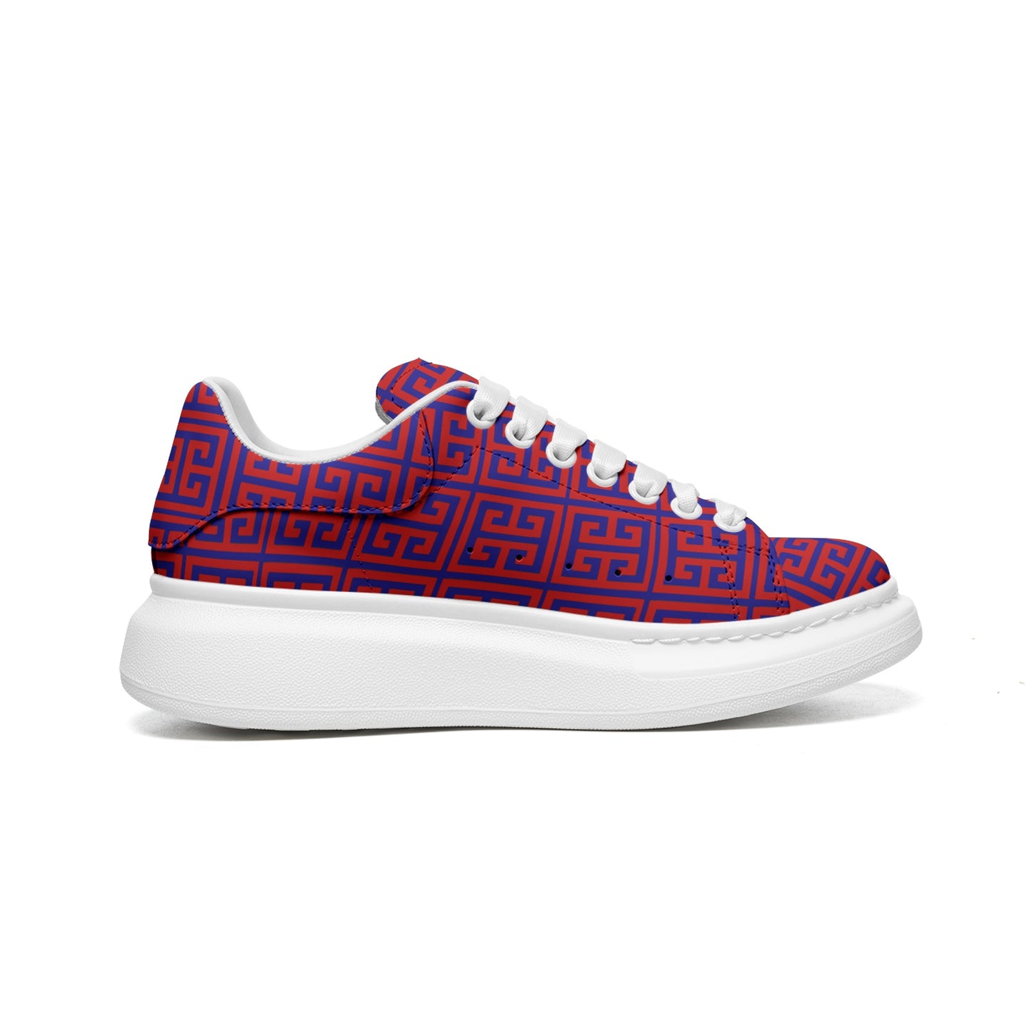 FullbreedCustom Unisex Non Slip Lace Up Faux Leather Sneakers