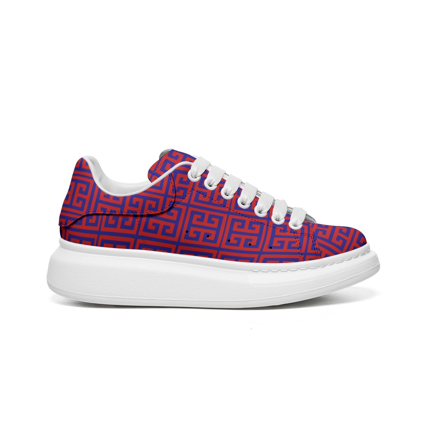 FullbreedCustom Unisex Non Slip Lace Up Faux Leather Sneakers