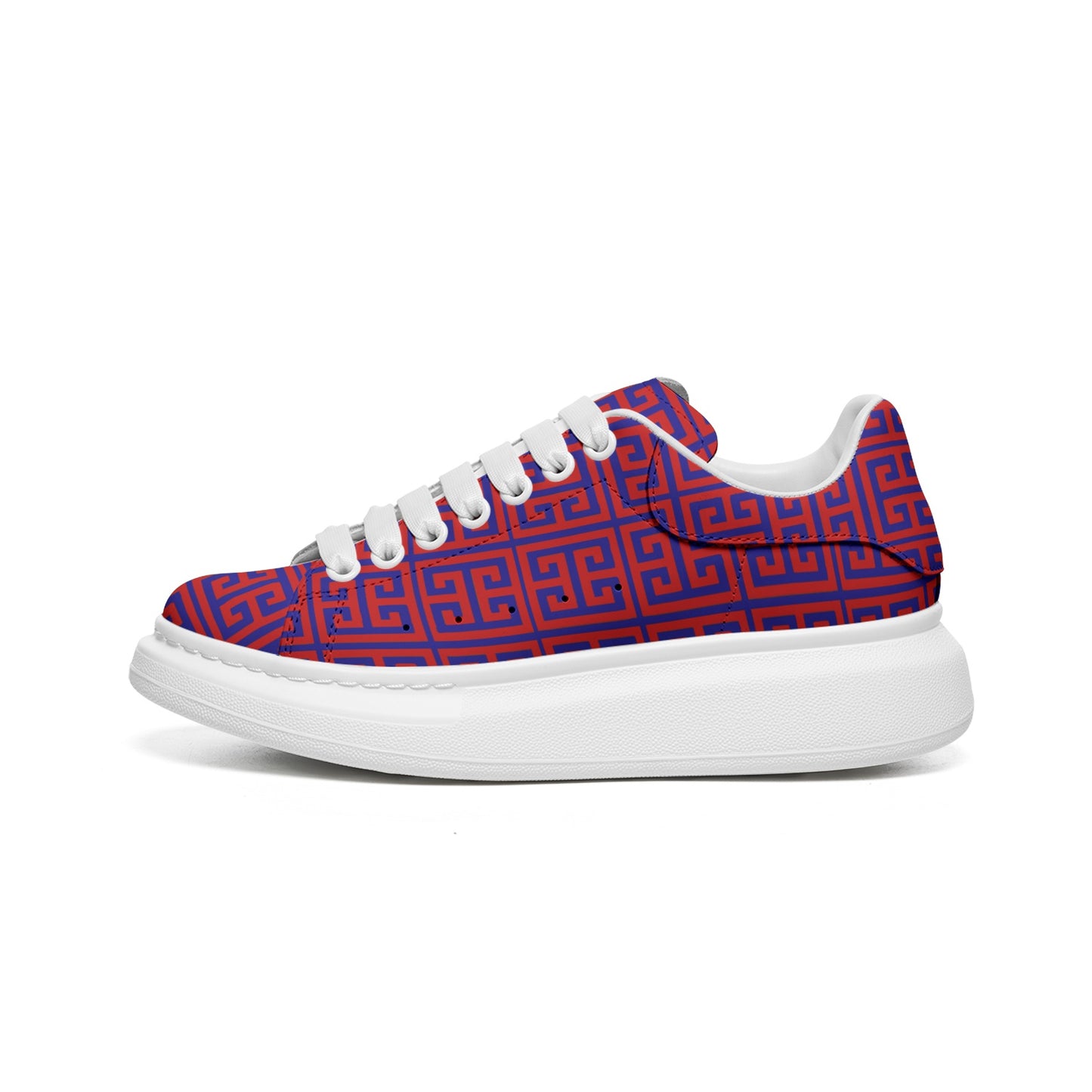 FullbreedCustom Unisex Non Slip Lace Up Faux Leather Sneakers